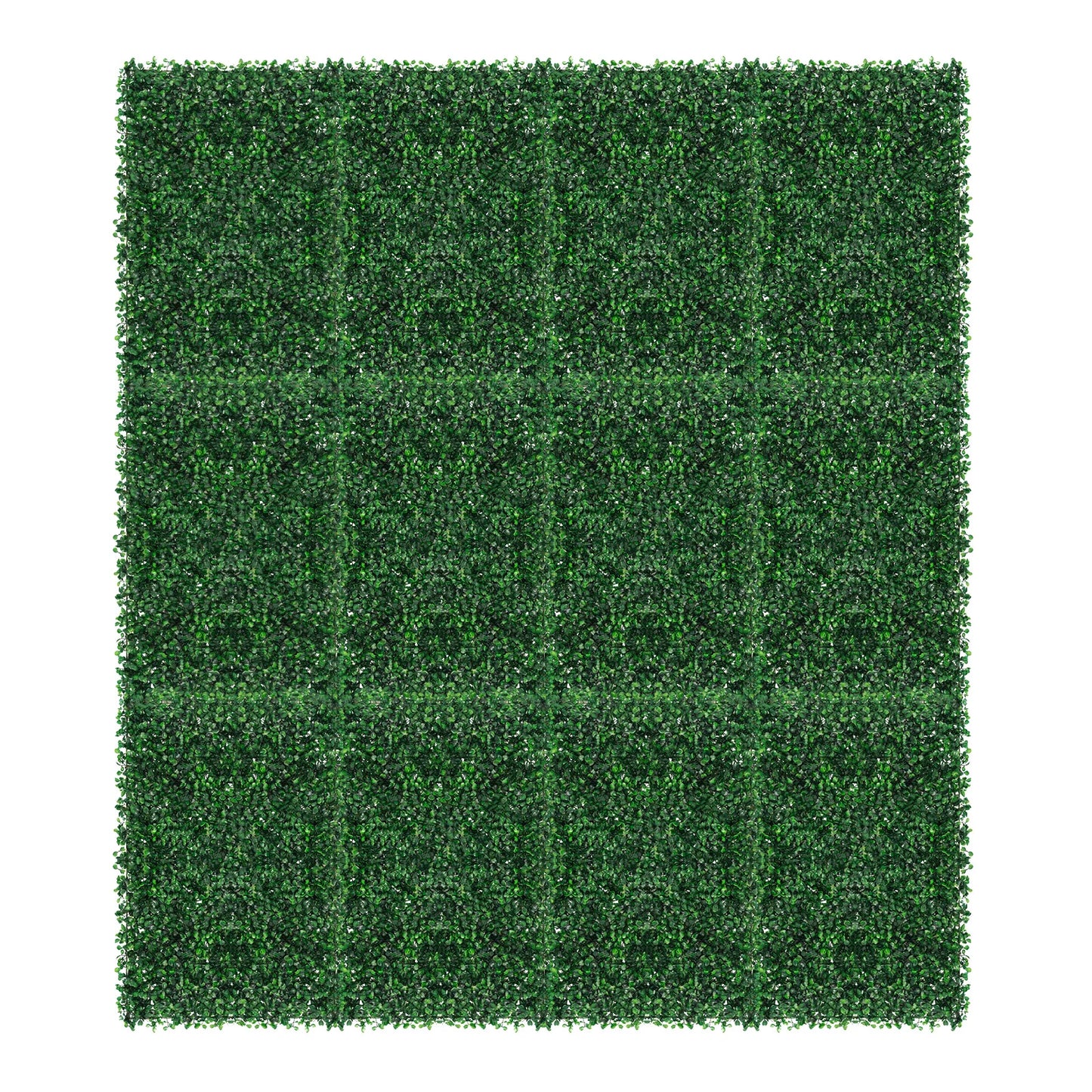 NONECN Artificial Grass Mat Panels Waterproof Outdoor Garden Hedge Wall Decor