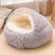 Plush 2In1 Pet Bedstead With Cover For Cats And Dogs