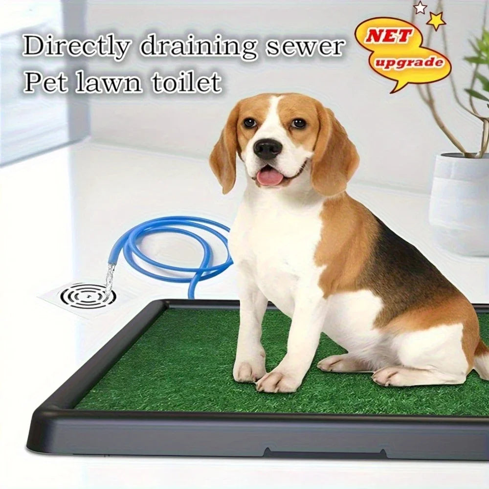 Portable Dog Toilet With Artificial Turf Three Layer System Detachable