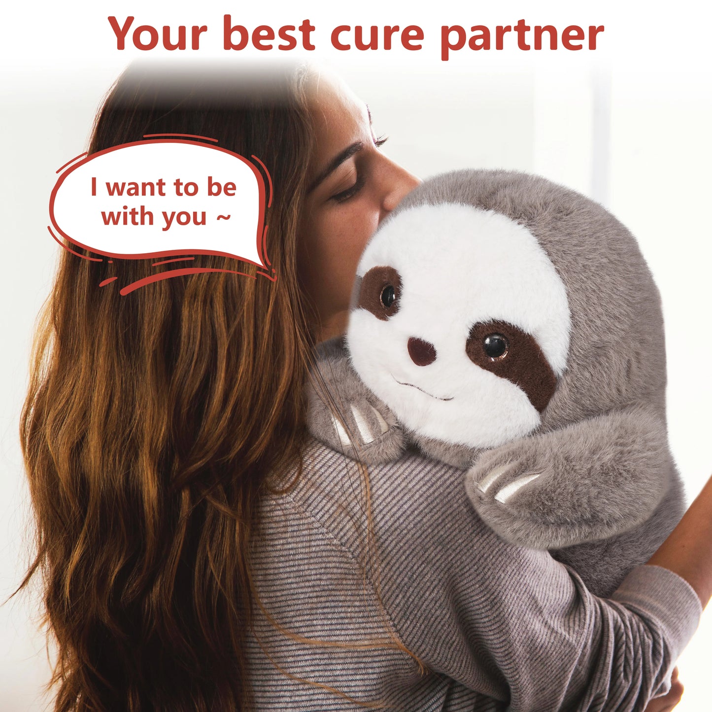 Niuniu Daddy Weighted Sloth Stuffed Animal Plush For Anxiety Relief