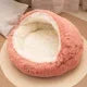 Plush 2In1 Pet Bedstead With Cover For Cats And Dogs