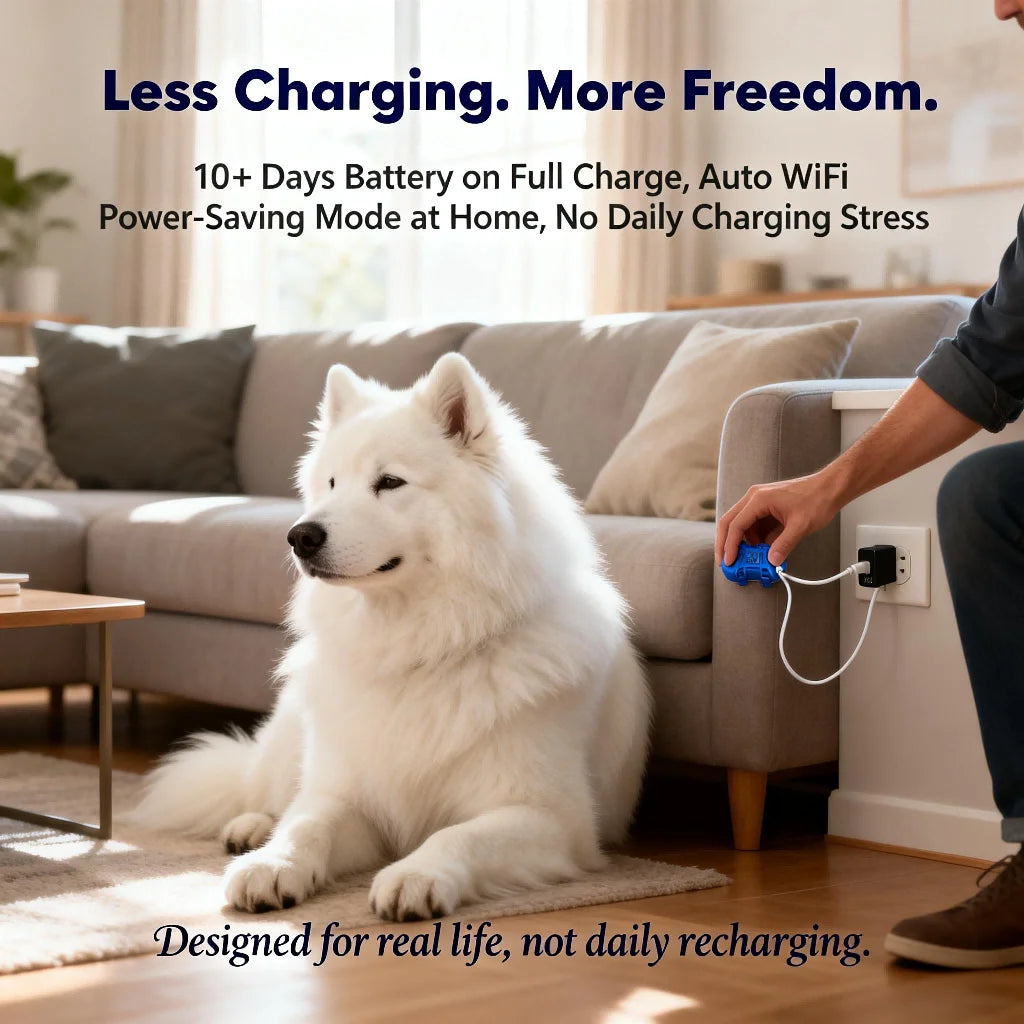 WANWAYTECH GPS Pet Tracker Real Time Tracking Dogs Cats