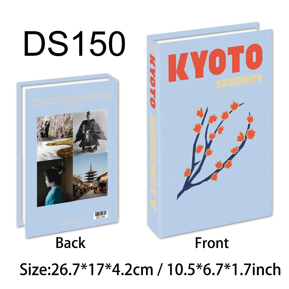 Travel Series Fake Book Decor For Living Room Display Box