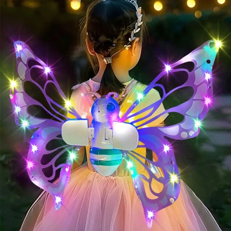 Electric Fairy Wings With Moving Lights For Kids Cosplay