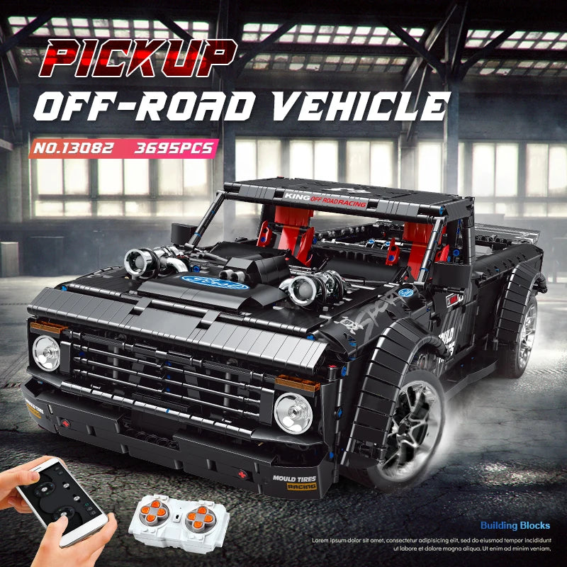 MOULD KING 13082 Remote Control F150 Pickup Truck Building Block