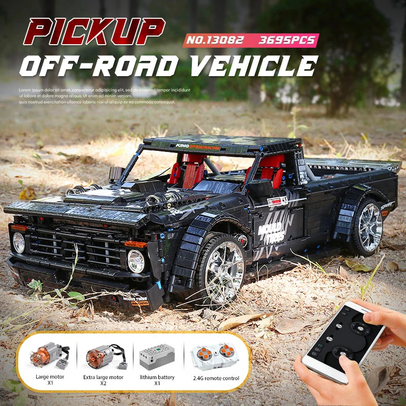 MOULD KING 13082 Remote Control F150 Pickup Truck Building Block