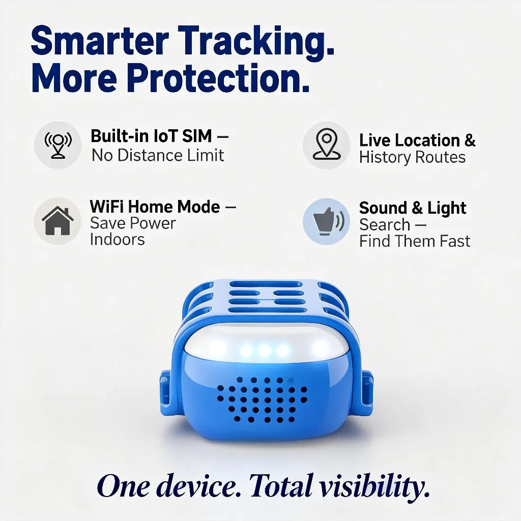 WANWAYTECH GPS Pet Tracker Real Time Tracking Dogs Cats