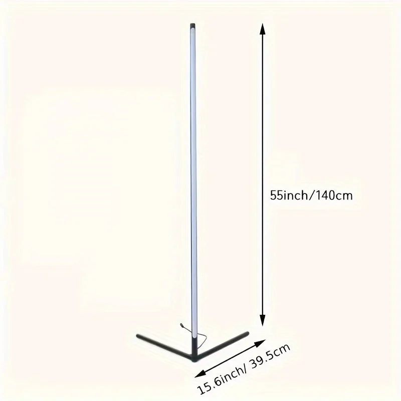 RGB LED Corner Floor Lamp for Living Room and Bedroom