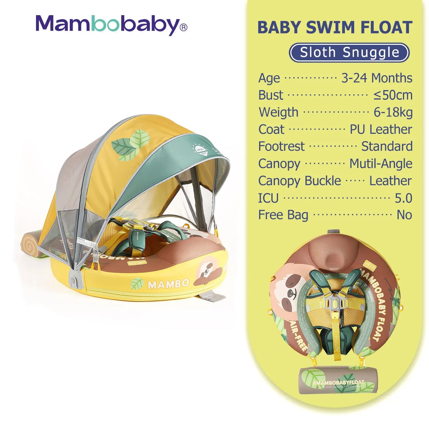 Mambobaby Baby Pool Float Vip 5 Dropshipping Blackproof Pool Mat For Infant Non-Inflatable Natation Buoy With Parasol Beach Toys