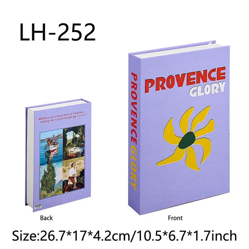 Travel Series Fake Book Decor For Living Room Display Box