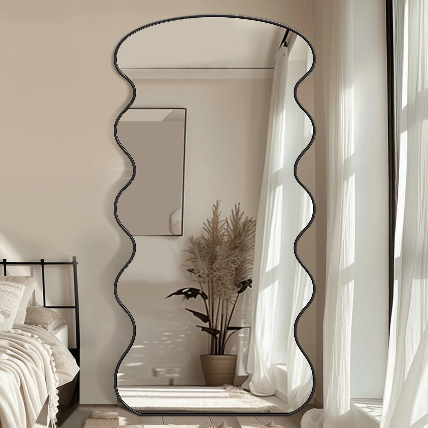 Antok Mirror With Stand for Bedroom and Living Room