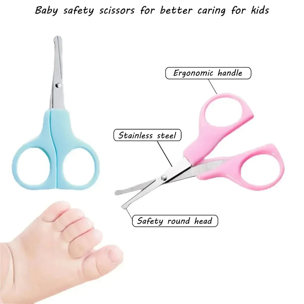 10PCS Baby Health Care Kit, Nail & Hair Grooming Set with Thermometer, Brush, Clipper, Teether & Toothbrush for Kids