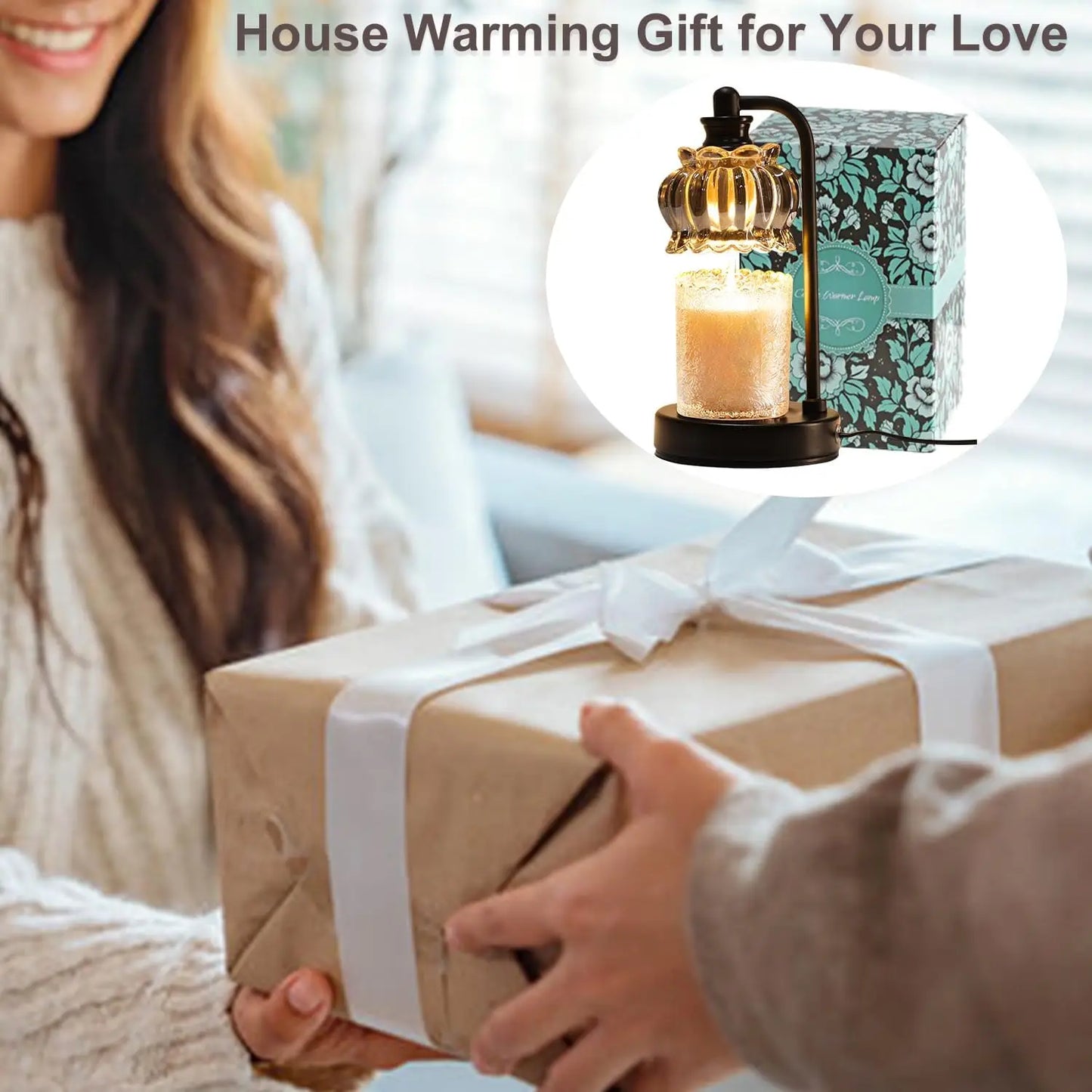 Dimmable Electric Candle Warmer Lamp With Timer For Wax Melts