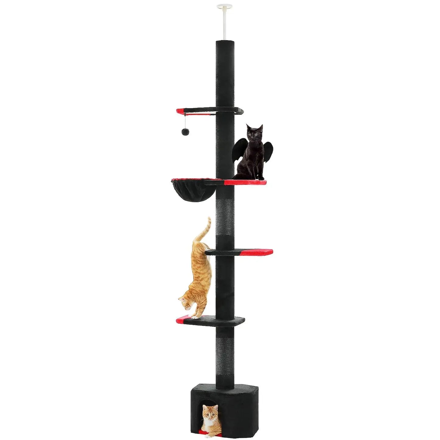 Cactus Floor To Ceiling Cat Tree Adjustable Height 5 Levels