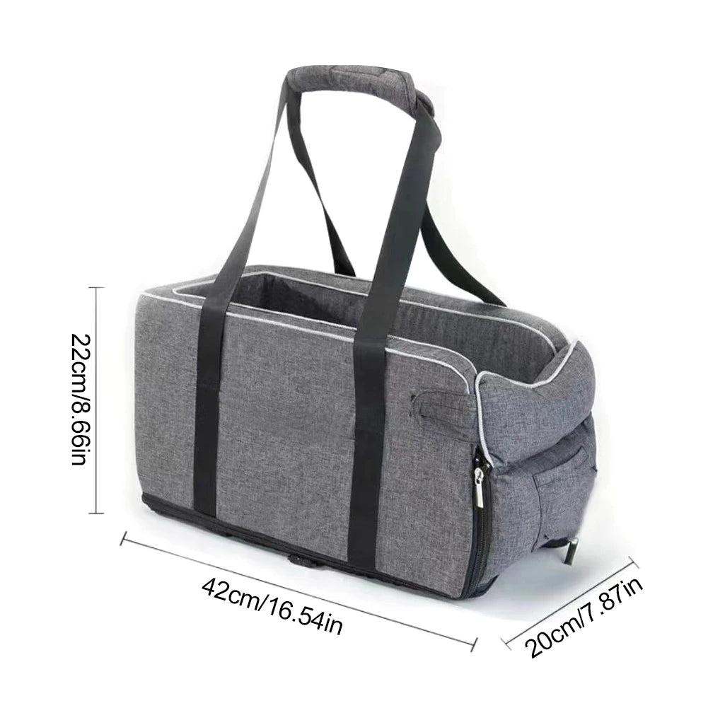 NONED Portable Pet Booster Seat For Small Dogs With Straps