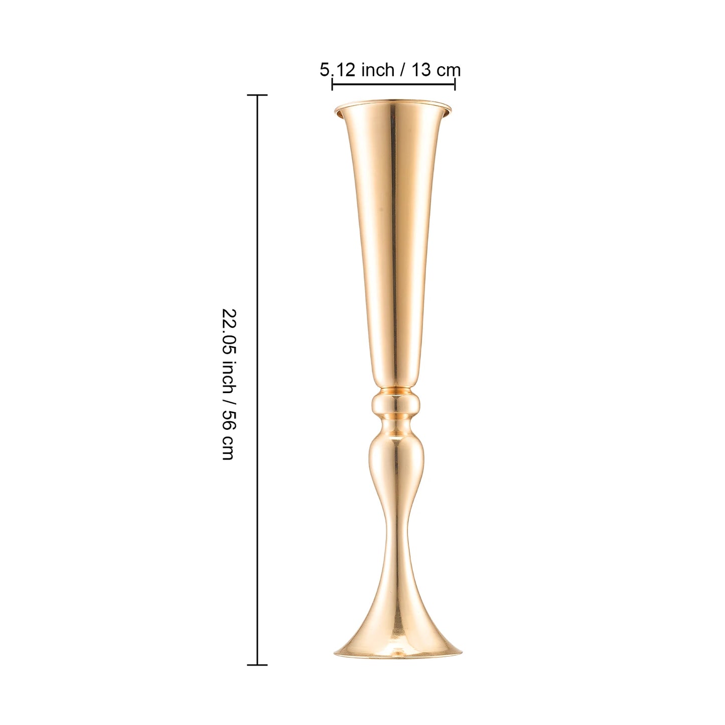 NONECN Crystal Wedding Flower Stand Metal Centerpiece Vase And Holders