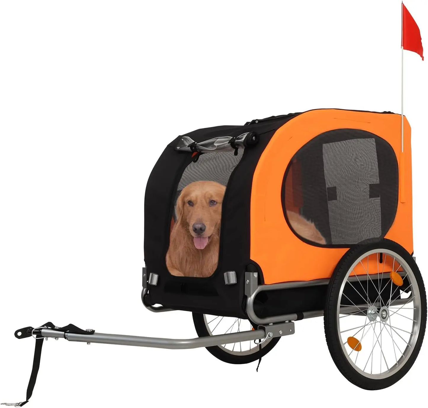 Twister.CK Dog Bike Trailer 88Lbs Capacity Carrier Foldable