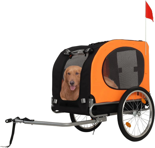 Twister.CK Dog Bike Trailer 88Lbs Capacity Carrier Foldable