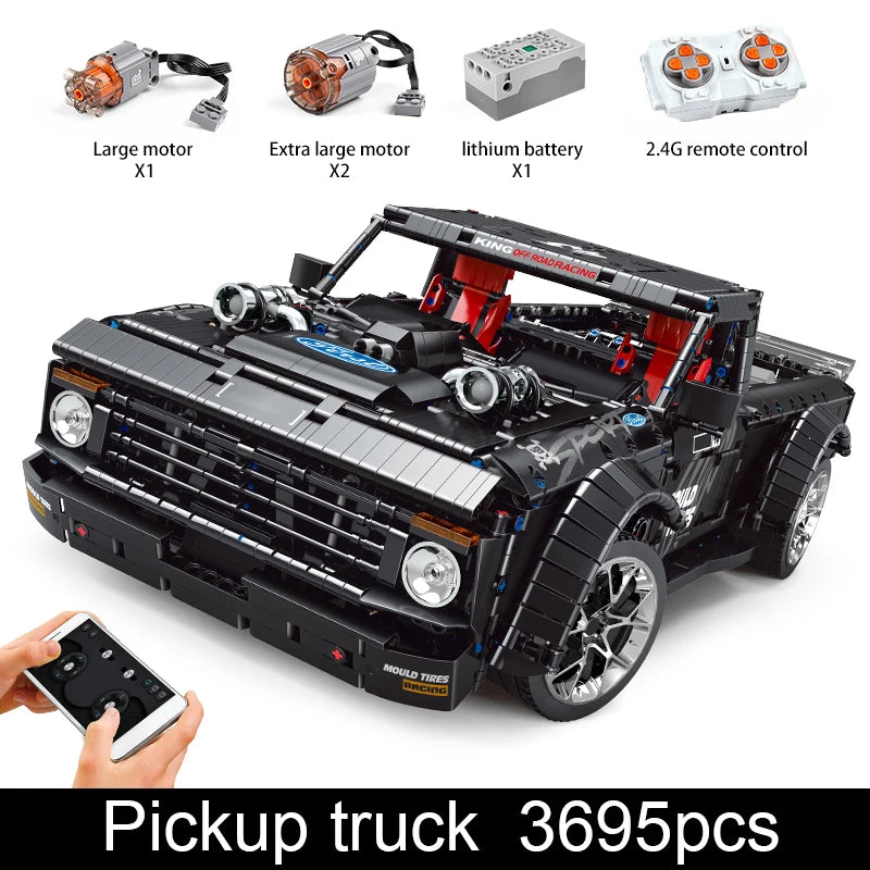 MOULD KING 13082 Remote Control F150 Pickup Truck Building Block