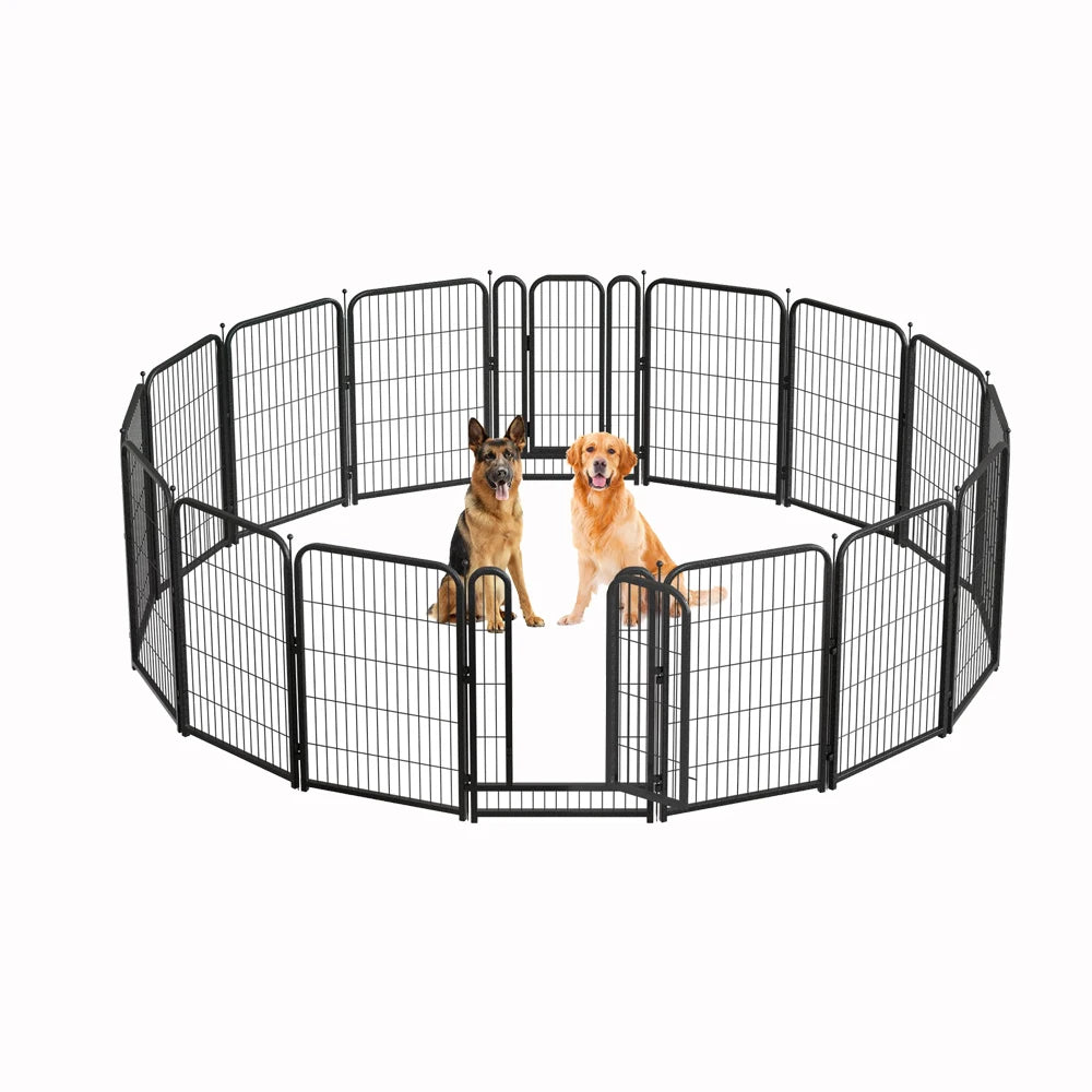 NONECN Square Tube Dog Playpen for Yard Outdoor 7 Panels