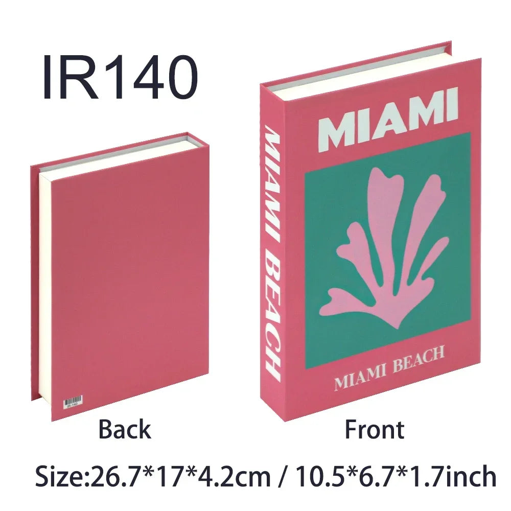 Travel Series Fake Book Decor For Living Room Display Box