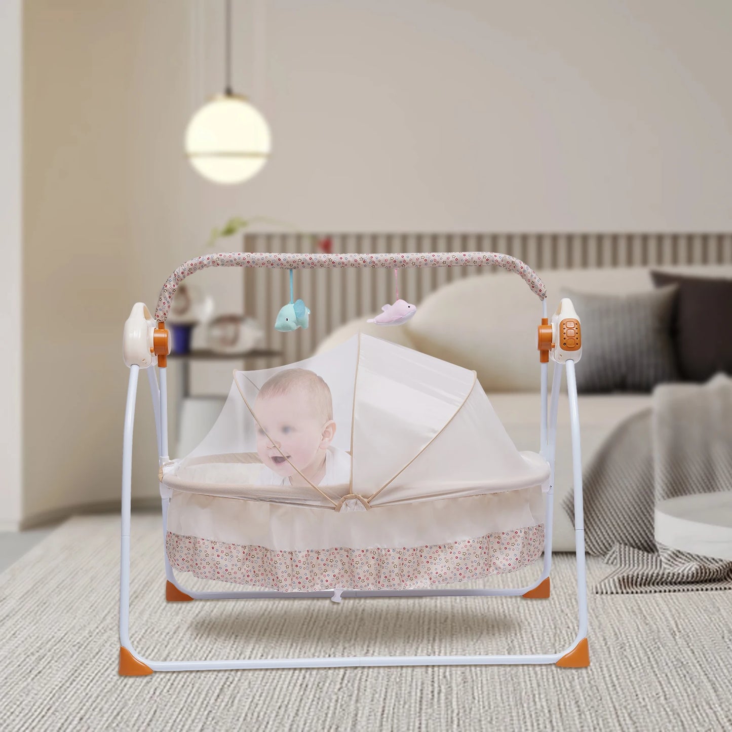 Cradle Swing Sleeping Bed Auto Rocking Chair 0 18 Months
