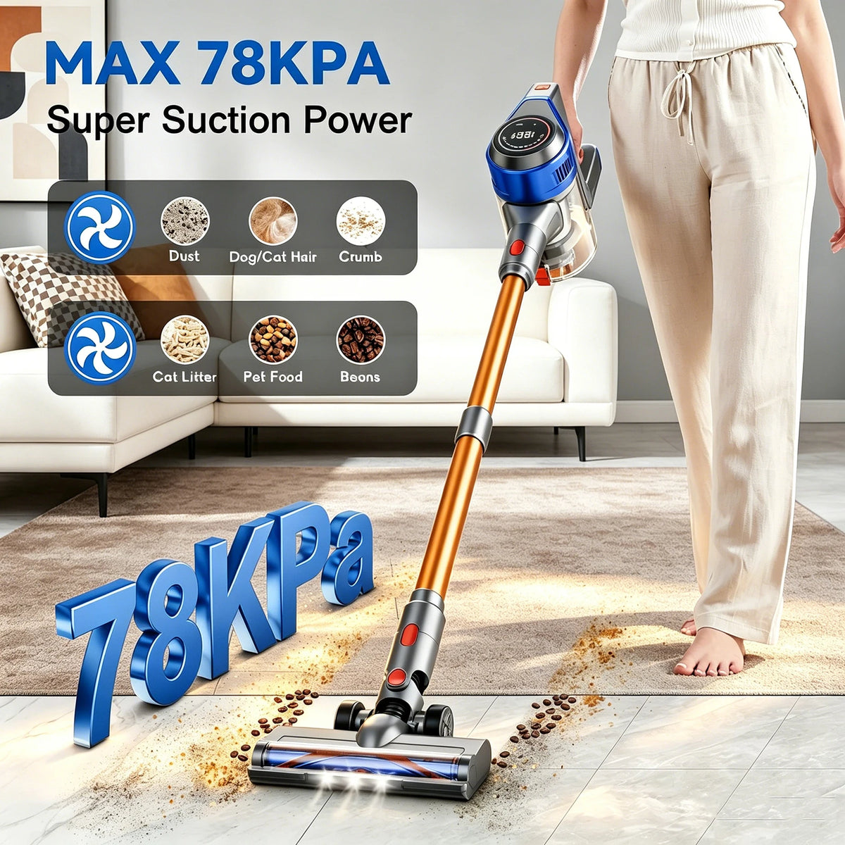 Honki Cordless Wet Dry Handheld Vacuum Cleaner For Pet Hair