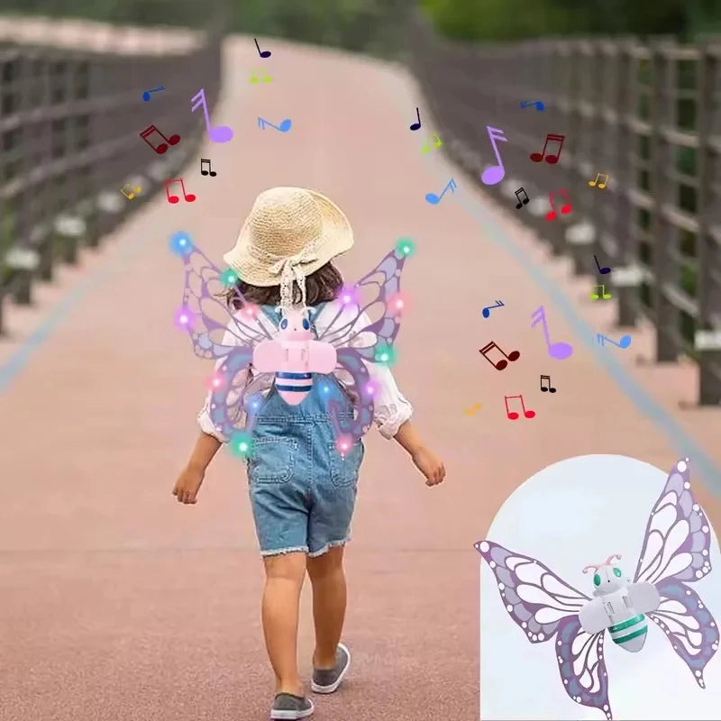 Electric Fairy Wings With Moving Lights For Kids Cosplay