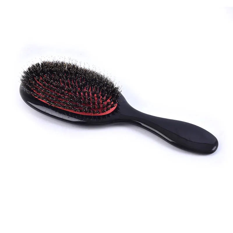 Boar Bristle Hair Brush Women Combs for Wood HairBrush Detangle Straightener Comb Barber Accessories