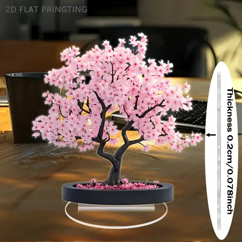 Bohemian Cherry Blossom Bonsai Tree Desktop Decoration Valentine Gift