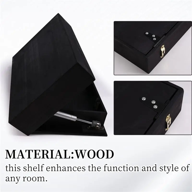 Secret Compartment Flip Wall Bookshelf With Hidden Storage Shelf
