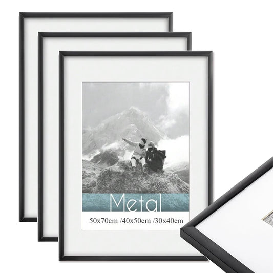 Aluminum Modern Picture Frames Set for Wall Art Mats