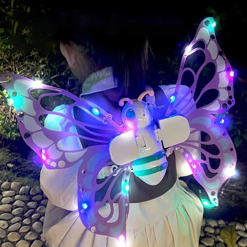 Electric Fairy Wings With Moving Lights For Kids Cosplay