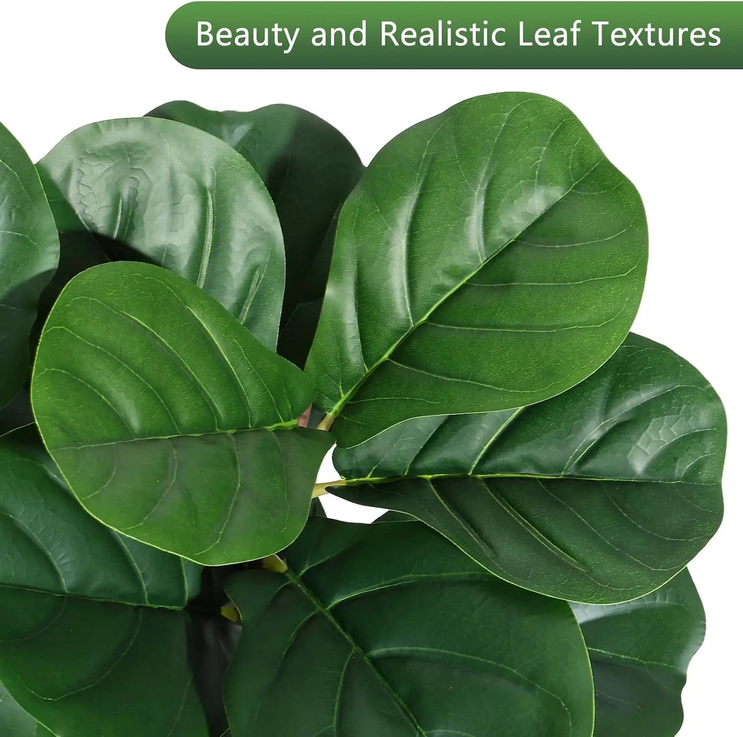 HiMISSCN Fiddle Leaf Fig Artificial Tree in Planter