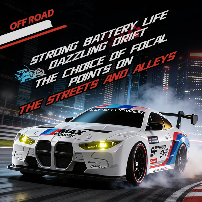 4WD Remote Control Drift Racing Car With LED Lights