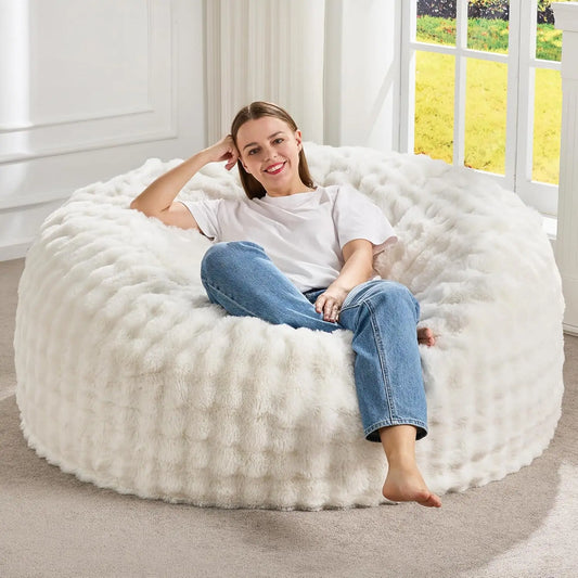 XMSJ Bean Bag Chair With Filler And Machine Washable Cover