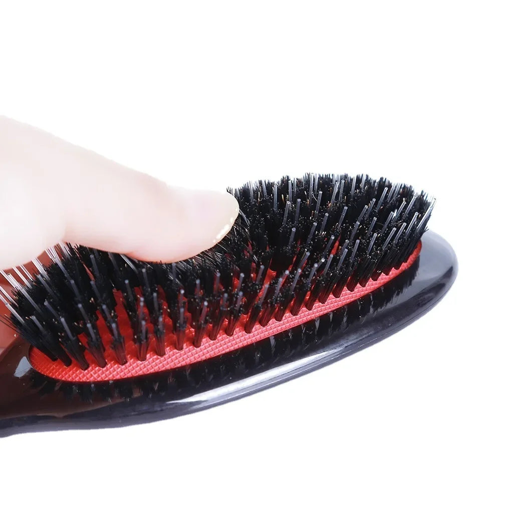 Boar Bristle Hair Brush Women Combs for Wood HairBrush Detangle Straightener Comb Barber Accessories