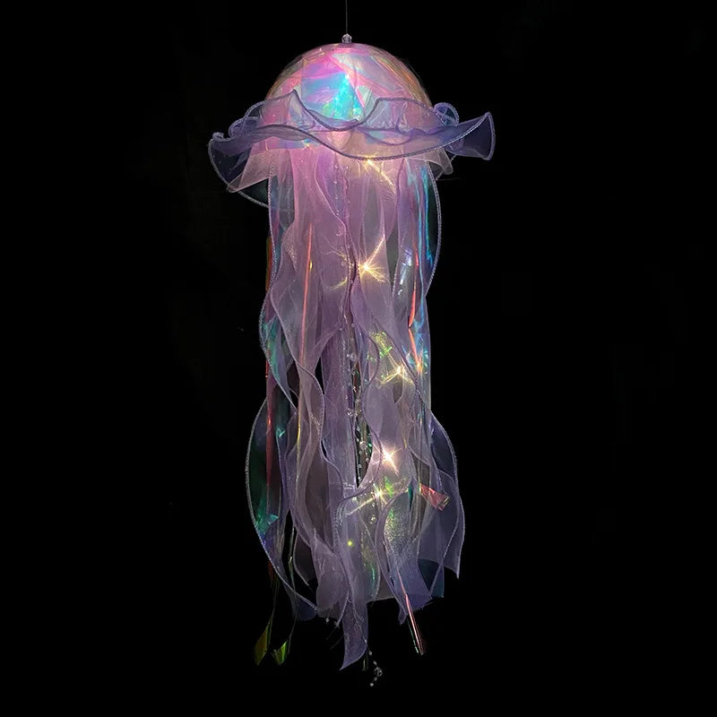 Jellyfish Lantern Mermaid Theme Handheld Party Decorations