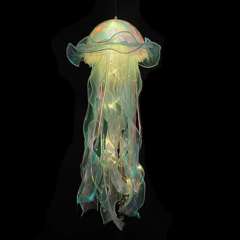 Jellyfish Lantern Mermaid Theme Handheld Party Decorations