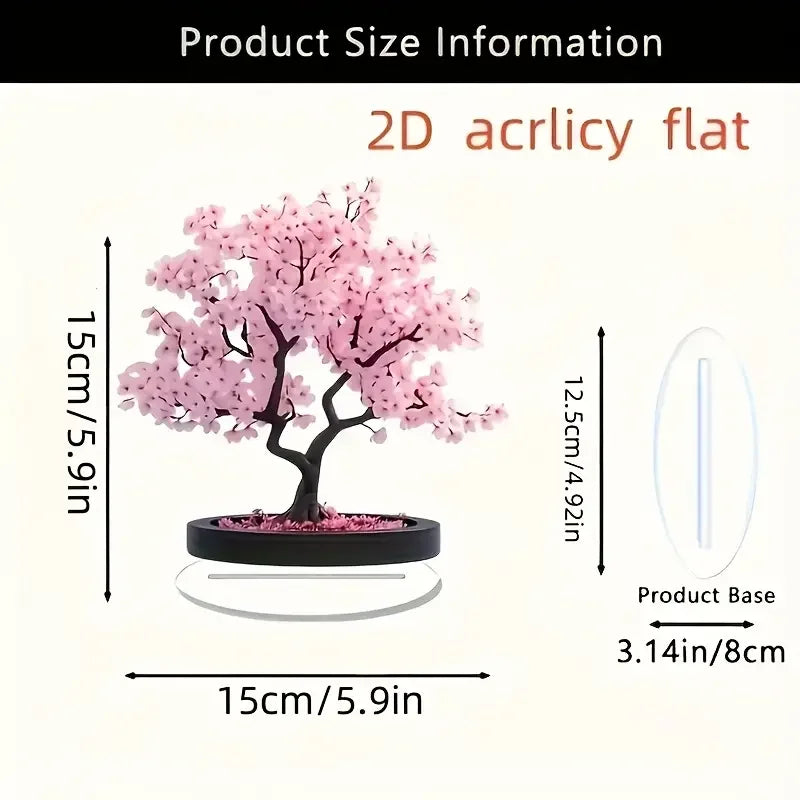 Bohemian Cherry Blossom Bonsai Tree Desktop Decoration Valentine Gift