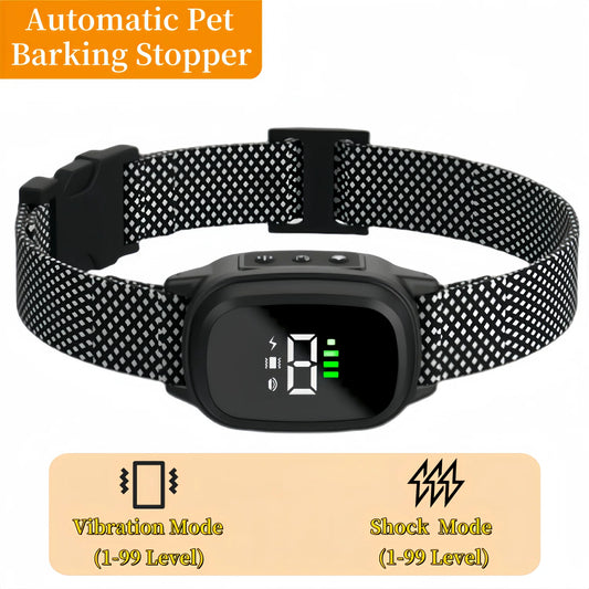 Waterproof Dog Bark Collar Rechargeable Anti Bark Training Collar