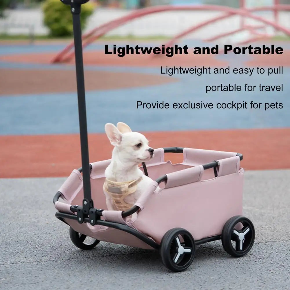 Pet Stroller For Small Dogs And Cats 4 Wheels Folding