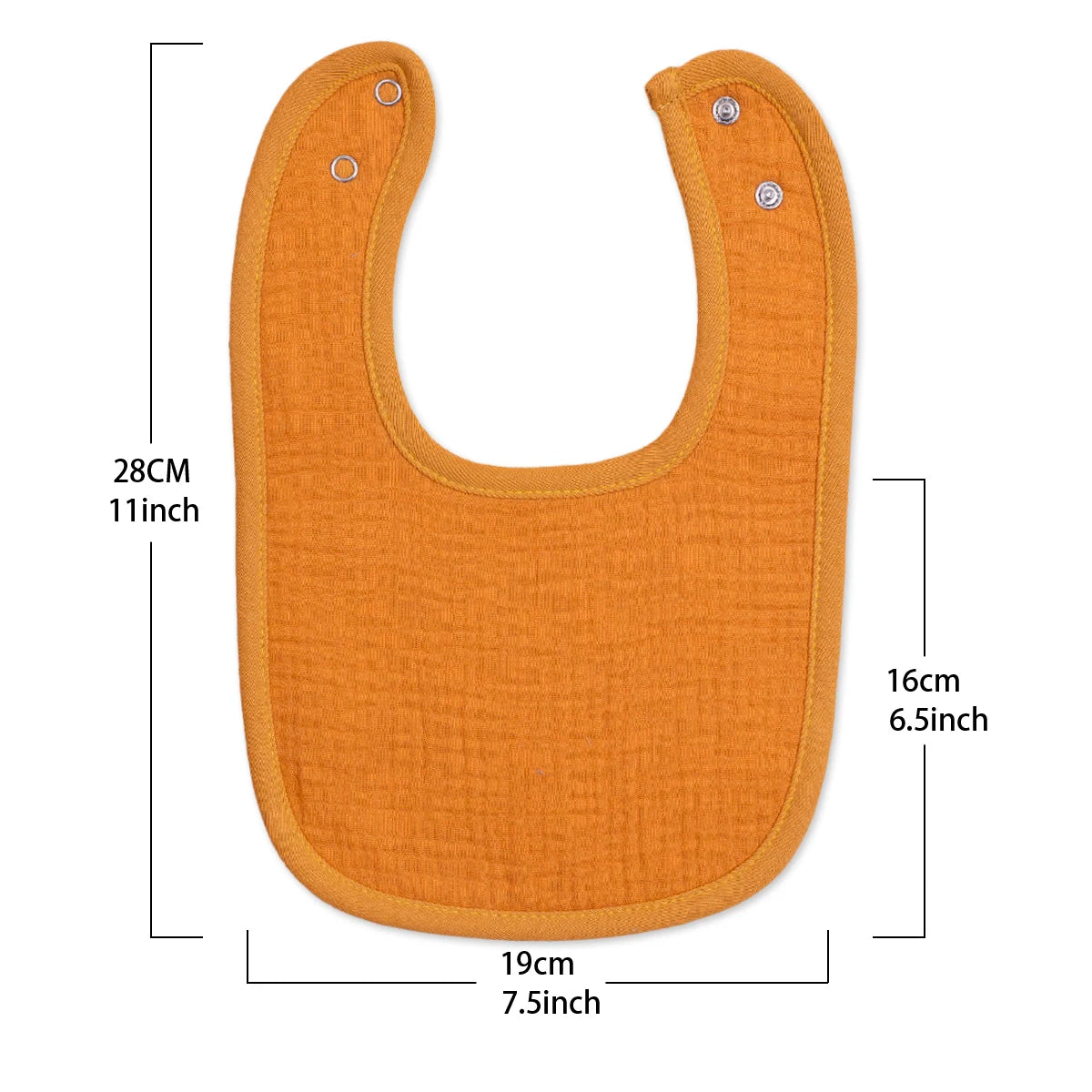 Premium 4-Layer Baby bib Ultra Soft & Super Absorbent,Perfect for Teething, Feeding, and Everyday Use (Set of 10)
