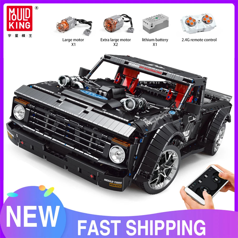 MOULD KING 13082 Remote Control F150 Pickup Truck Building Block