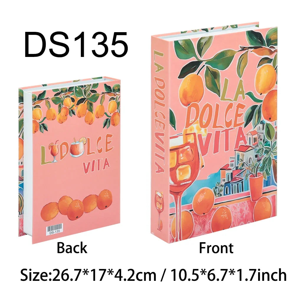 Travel Series Fake Book Decor For Living Room Display Box