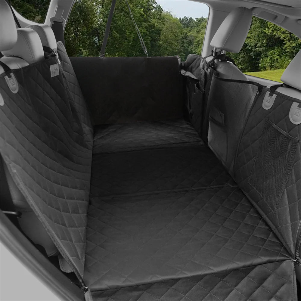 Waterproof Back Seat Extender Dog Car Seat Cover With Mesh