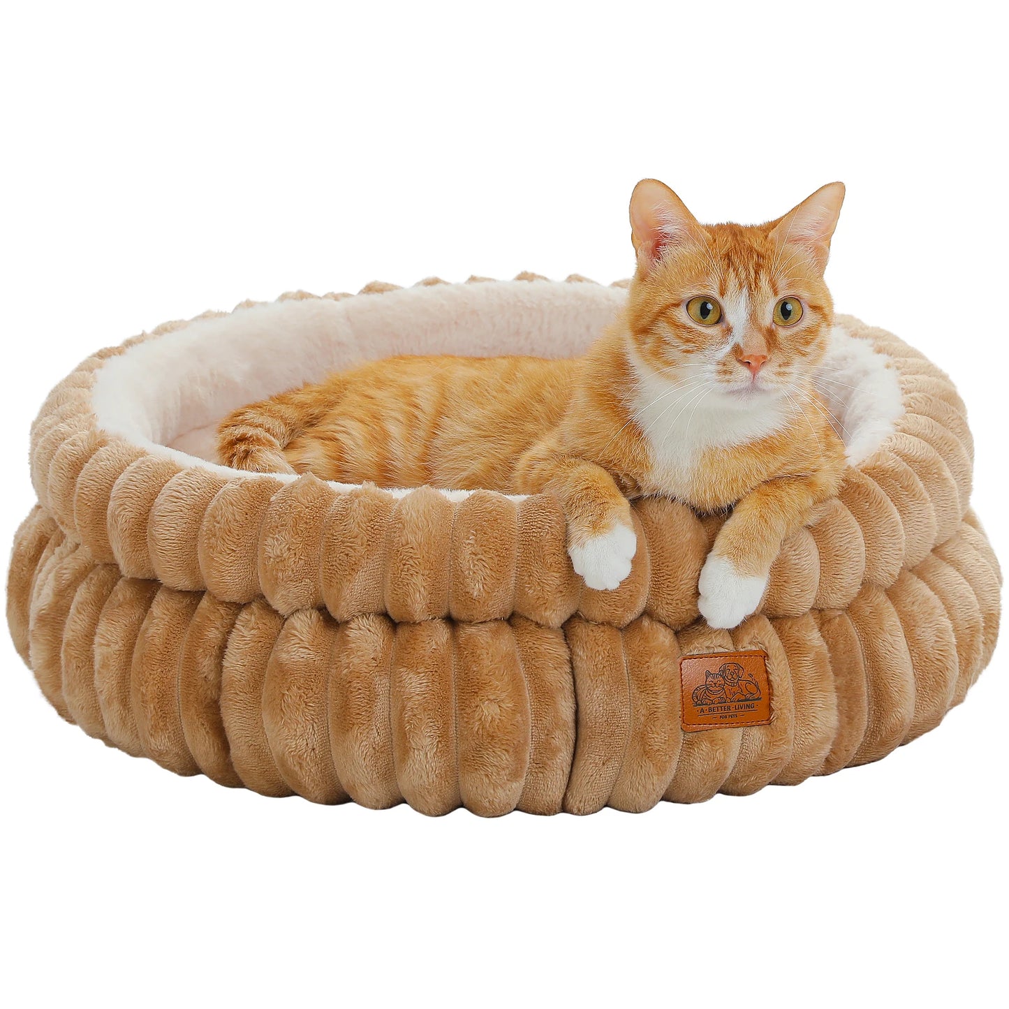 PAWZ Road Round Pet Bed for Dogs and Indoor Cats Anti Slip