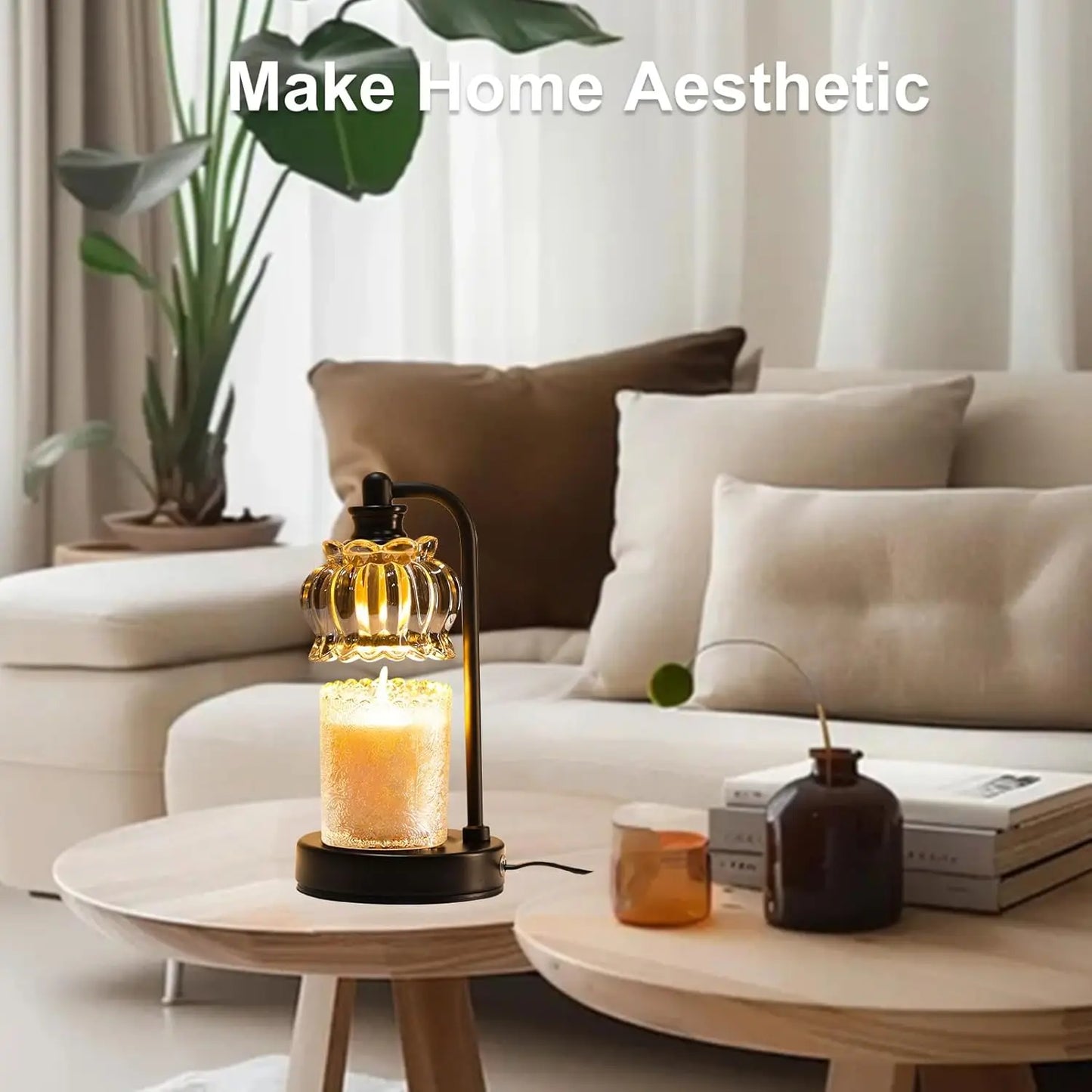 Dimmable Electric Candle Warmer Lamp With Timer For Wax Melts