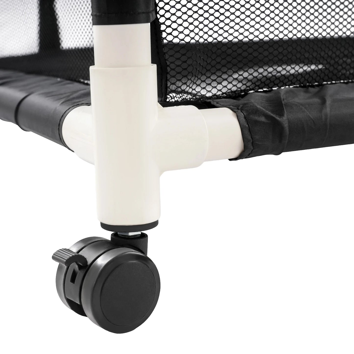 Rolling Pool Noodle Storage Organizer Bin With Mesh Towel Rack