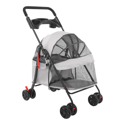Foldable Lightweight Pet Cart For Small Medium Dogs And Cats